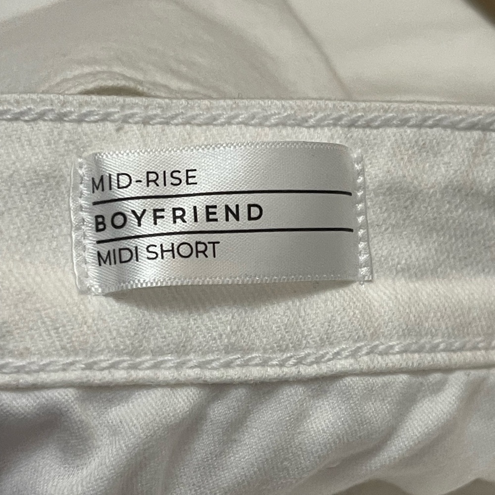 Lane Bryant Mid-rise Boyfriend Midi Short White Size 20 - Picture 5 of 8